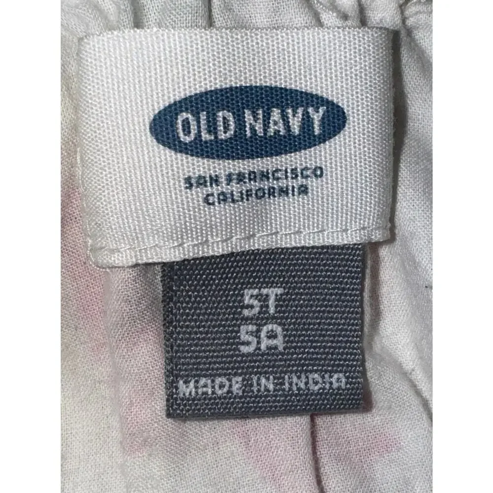 Old Navy Girls 5T Cotton Dress‎ Floral Summer Lightweight Casual Playwear